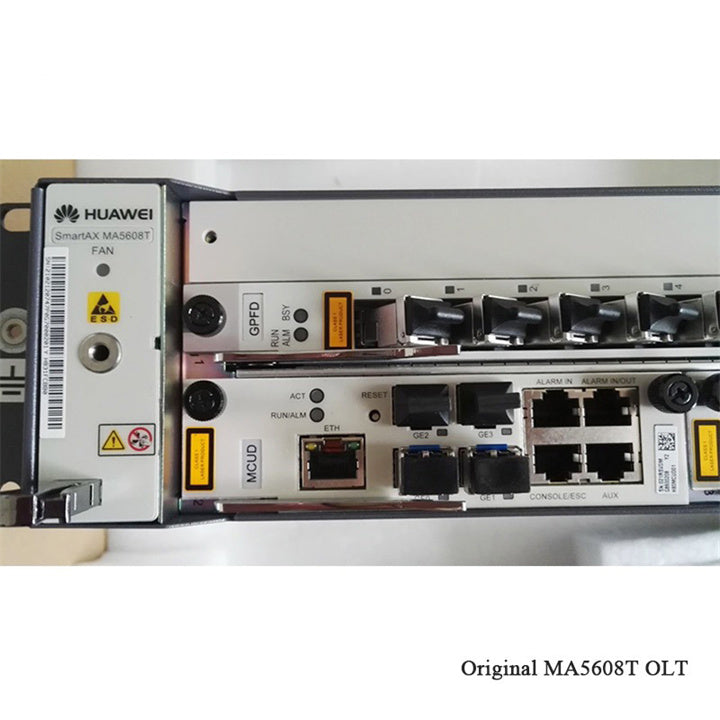 HUAWEI 19 "inch OLT GPON OLT MA5608T 1G DC GPBD 8 Ports