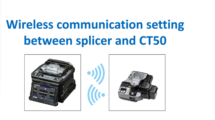 Ct50 Timer Module How to wireless communication setting between splicer and CT50 ...