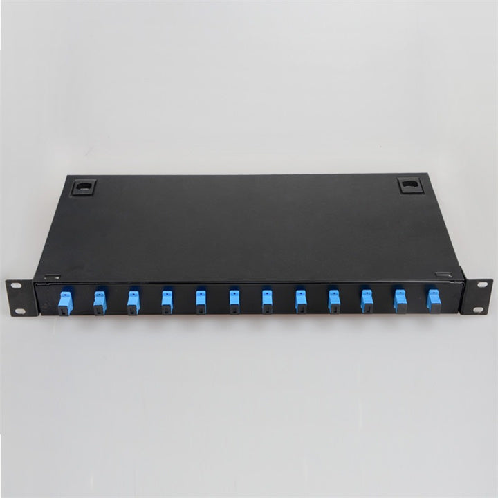 12 Port Fiber Patch Panel SC FC LC Pigtail ODF 1U Optical Fiber Termin ...