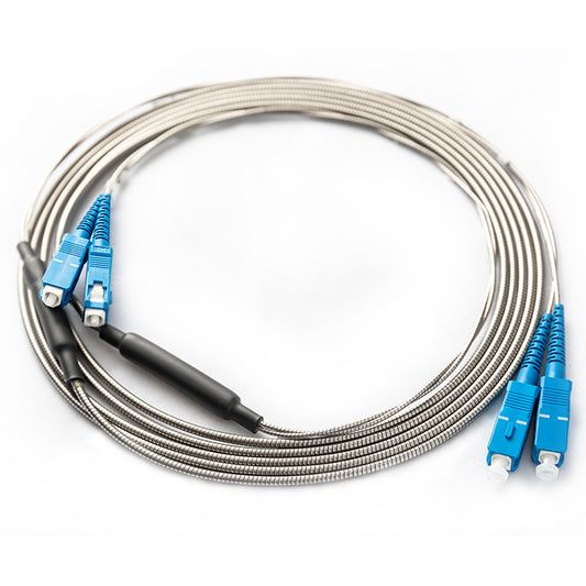 FTTX Flexible Armored Optical Cable FTTA Cable Fiber
