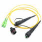 IP67 HUAWEI MINI Fiber Optic Waterproof Connector to SC/APC 3.0mm Yellow Patch Cord Jumper Cable