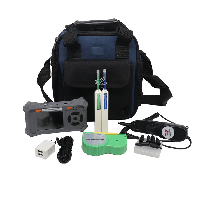 Fiber Inspection Probe with Display Cleaning Kits 