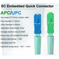 New SC APC UPC SM Single-Mode Optical Connector FTTH Tool Cold Connector Fiber Optic Fast Connector