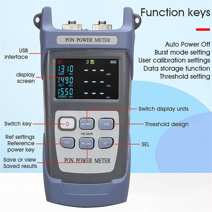 optical fiber tester FTTX/ONT/OLT 1310/1490/1550nm